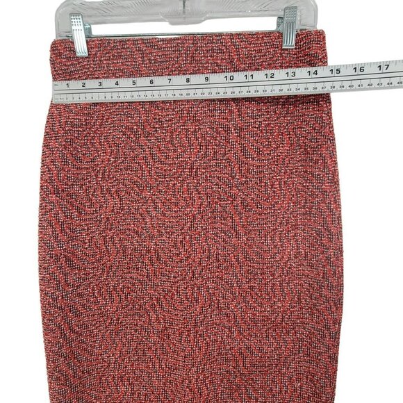 NY & Company 7th Avenue NWT Women's Midi Skirt Orange Size M - Picture 3 of 10